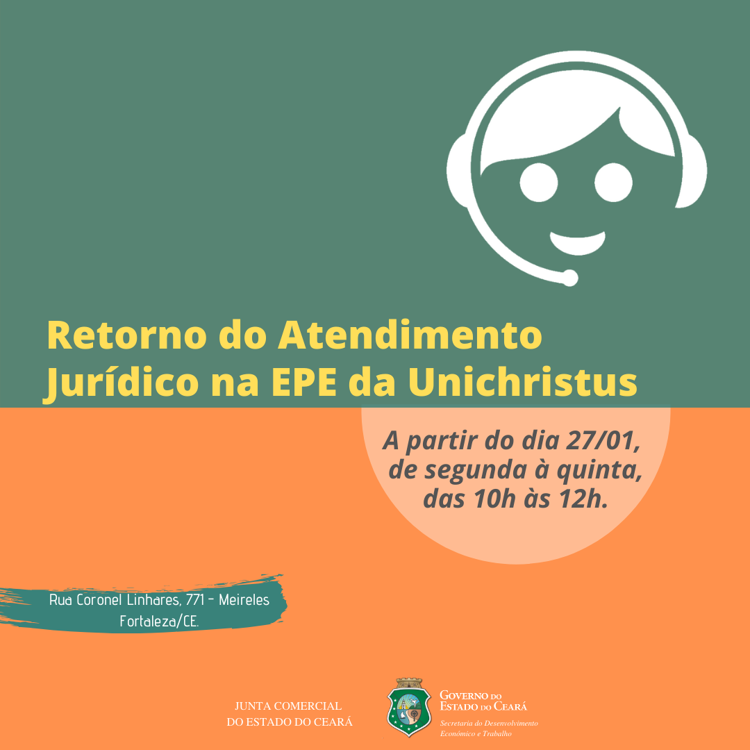 Atendimento jurídico no EPE Unichristus volta a funcionar nesta segunda (27/01)
