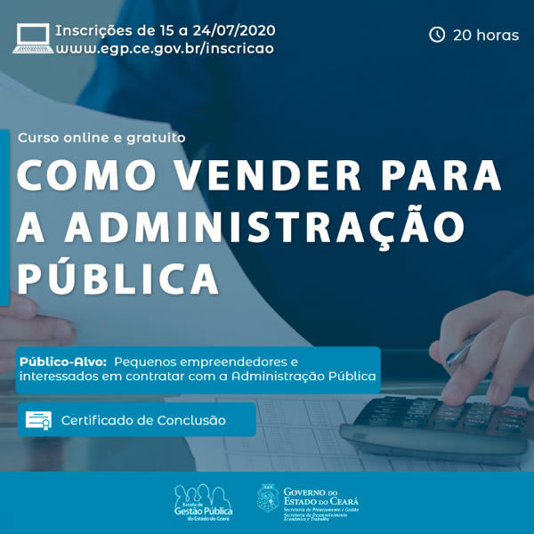 Curso voltado para empreendedores cearenses é lançado pela Sedet, Seplag e Escola de Gestão Pública